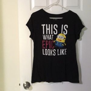 Despicable Me minion T-shirt.